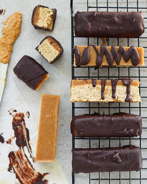 Vegan Chocolate And Caramel Candy Bars recipe