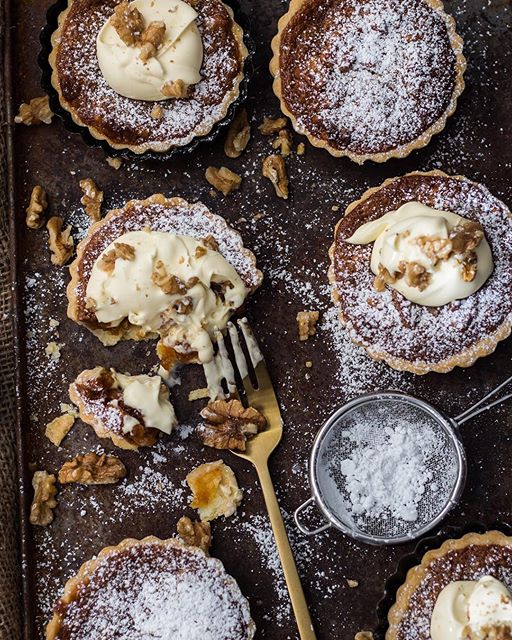 Gluten Free Caramel Walnut Tarts by hungryandfussy Quick & Easy