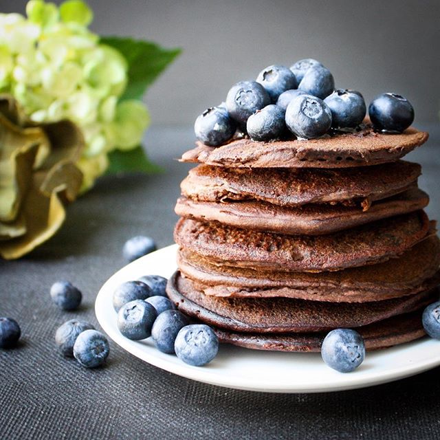 Chocolate Buckwheat Pancakes Recipe The Feedfeed