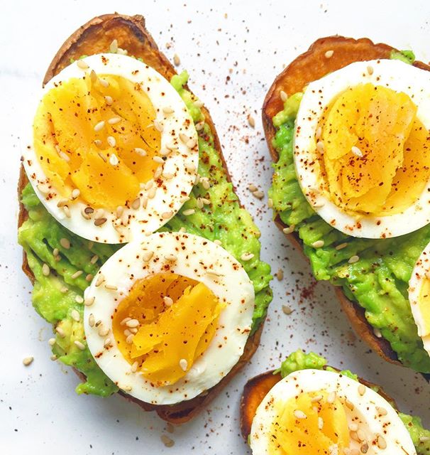 Sweet Potato Toasts With Avocado And Egg Recipe The Feedfeed