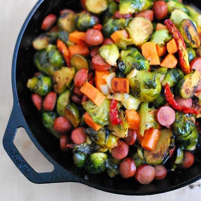 Brussels Sprouts Skillet by cookandsavor Quick & Easy Recipe The