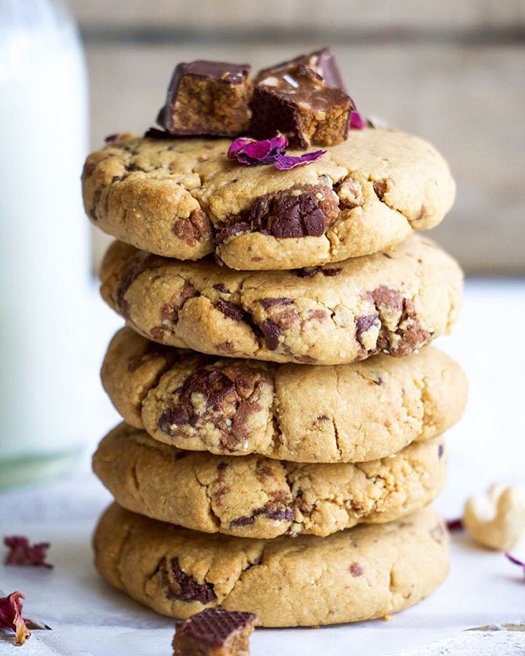Cashew Butter Protein Chocolate Chunk Cookies Recipe The Feedfeed
