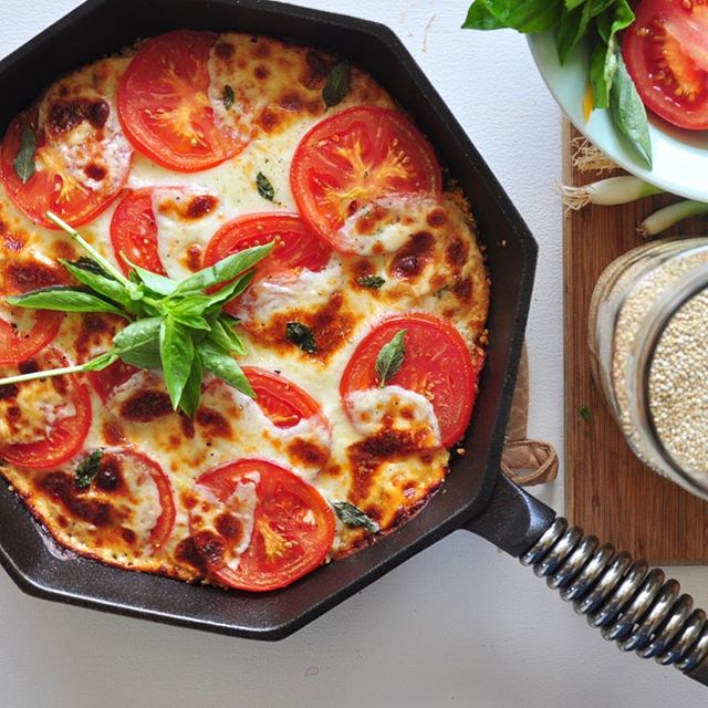 Cast Iron Skillet Caprese Style Quinoa Recipe The Feedfeed