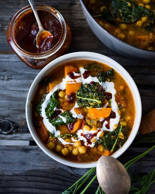 Chickpea Stew With Harissa And Yogurt Recipe The Feedfeed