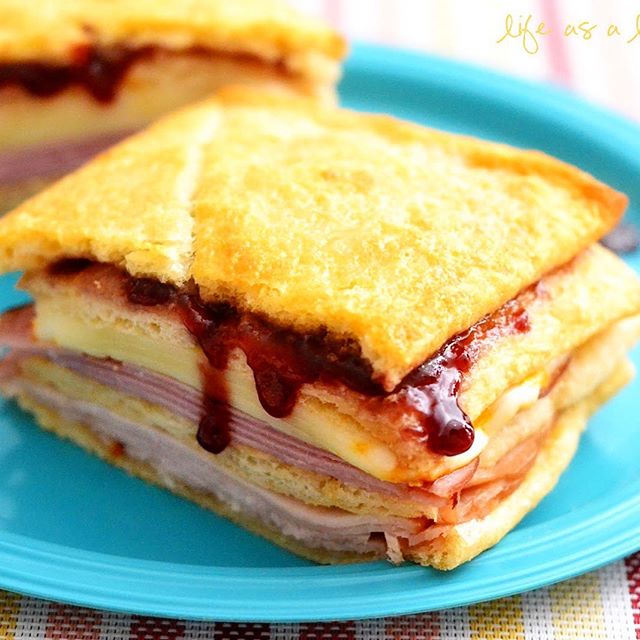 Turkey And Ham Sandwich With Raspberry Jam recipe by H O L L Y L O F T