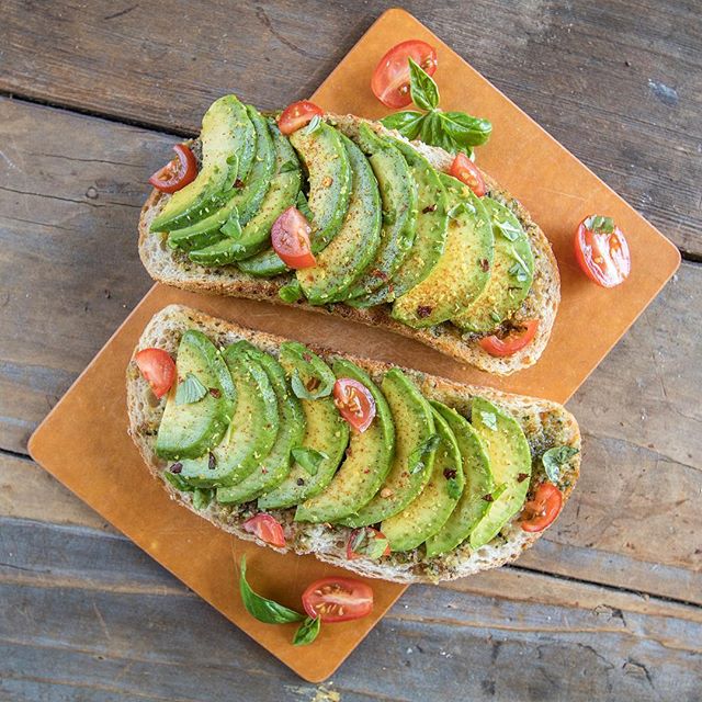 Avocado Toast With Pesto And Nutritional Yeast Recipe The Feedfeed
