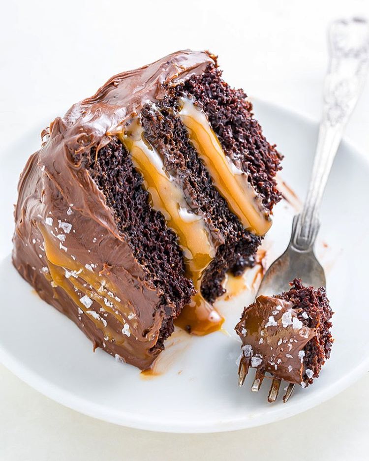 Chocolate Layer Cake With Salted Caramel Recipe The Feedfeed