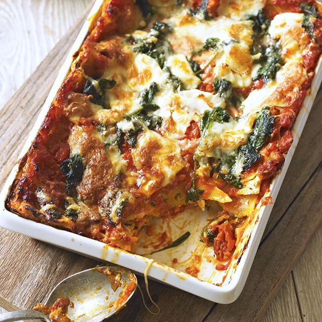 Lasagna With Squash, Ricotta, And Spinach by juliejamesfood Quick