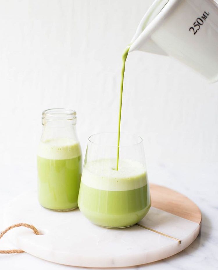 Almond Milk Iced Matcha Latte by wholesomepatisserie Quick & Easy