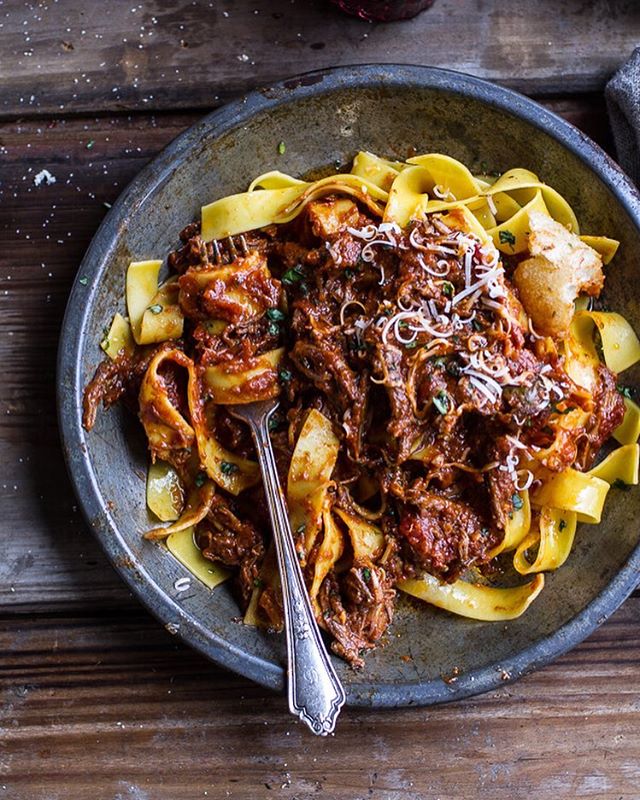 Slow Cooker Short Rib Tomato Sauce by halfbakedharvest Quick & Easy
