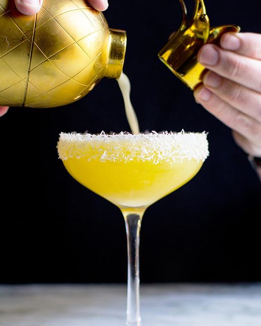 Coconut Pineapple Champagne Cocktail recipe by Jonathan Stiers The