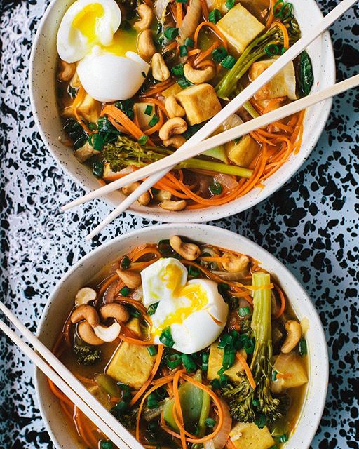 Carrot Noodle & Vegetable Ramen With Softboiled Eggs Recipe The Feedfeed