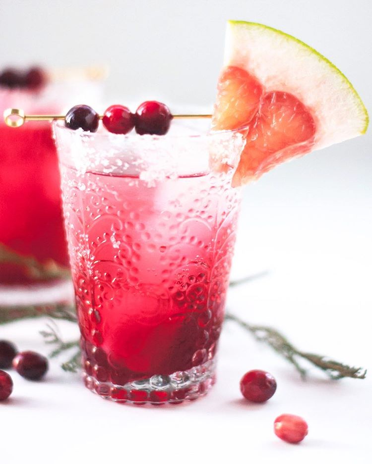 Cranberry Pomelo Tequila Cocktails Recipe The Feedfeed