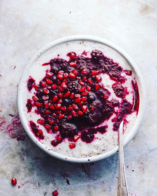 Oatmeal With Beet Berry Sauce recipe