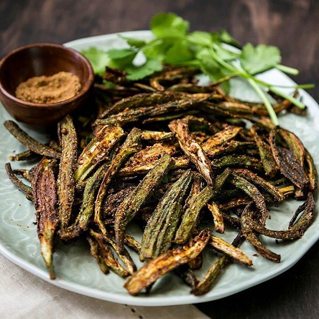 Spicy Baked Okra Recipe The Feedfeed