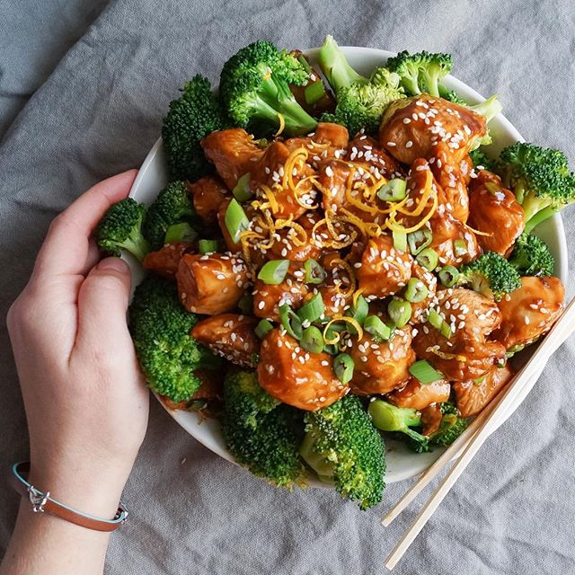 Orange Sesame Chicken And Broccoli Recipe The Feedfeed