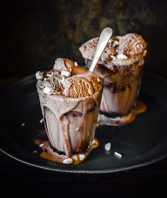 Boozy Hot Chocolate With Chocolate Ice Cream Recipe The Feedfeed