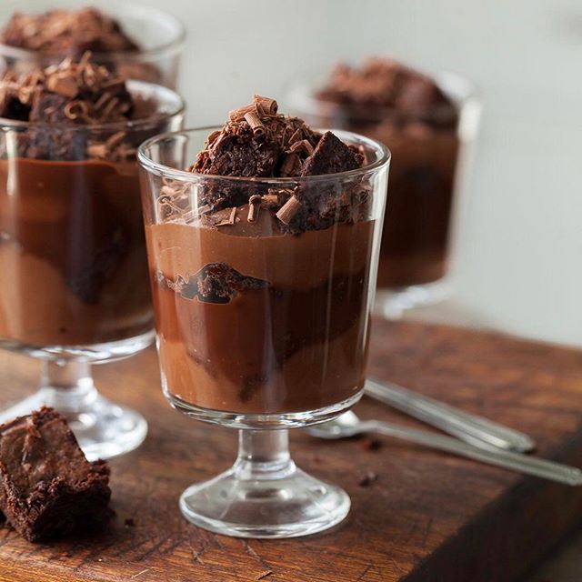 Chocolate Pudding And Brownie Trifles Recipe The Feedfeed