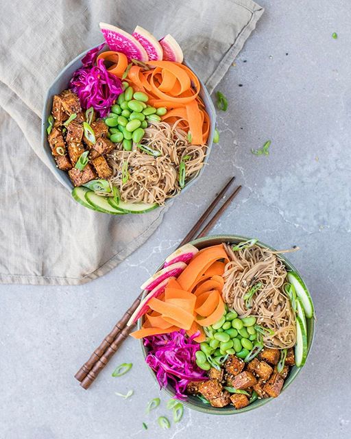Soba Noodle And Tofu Poke Bowls Recipe The Feedfeed