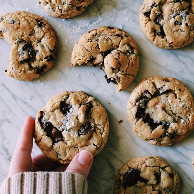 Dark Chocolate Chunk Olive Oil Cookies Recipe The Feedfeed