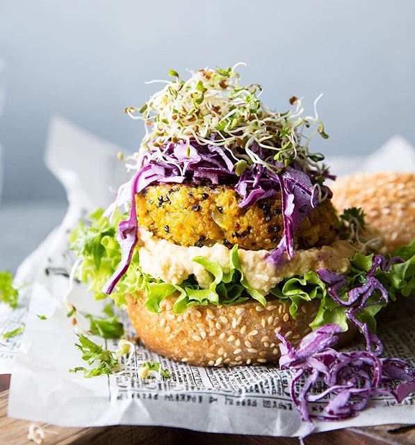 Carrot Quinoa Halloumi Burger by wellandvibrant Quick & Easy Recipe