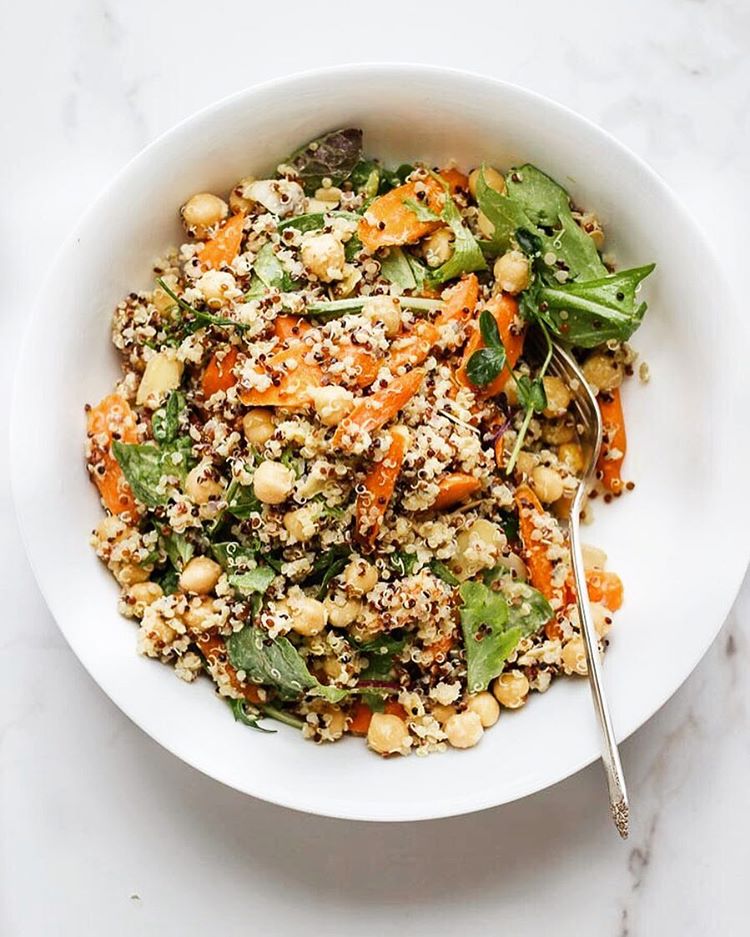 Roasted Carrot, Quinoa And Chickpea Salad by jodicatherinekay Quick