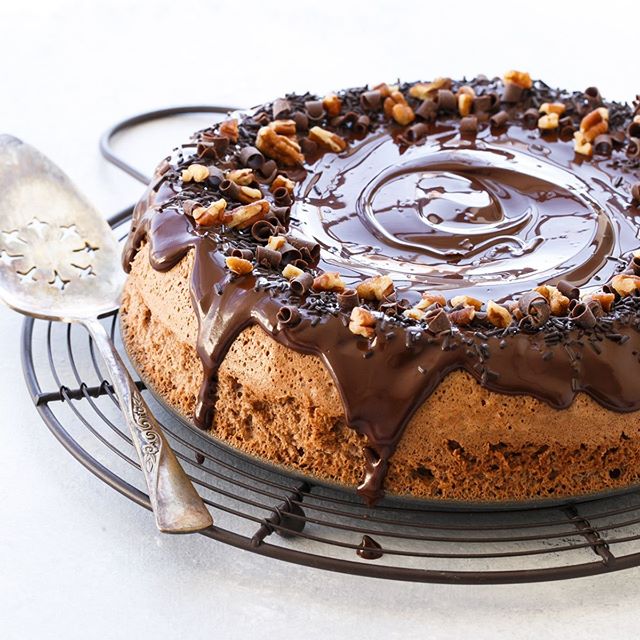 Chocolate Pecan Torte With Bittersweet Glaze Recipe The Feedfeed