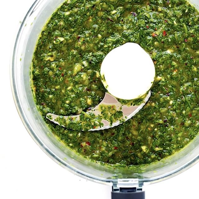 Herb And Garlic Chimichurri Sauce Recipe The Feedfeed