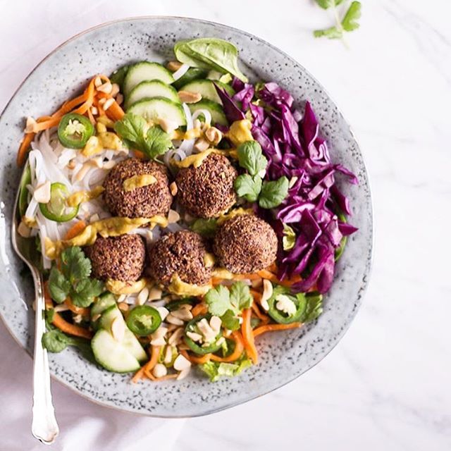 Quinoa "meatball" Banh Mi Bowl Recipe The Feedfeed