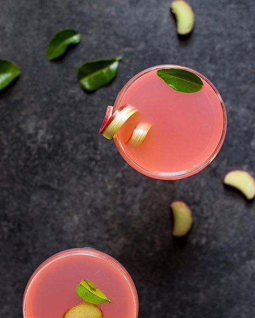 Thai Rhubarb Gimlet Recipe The Feedfeed