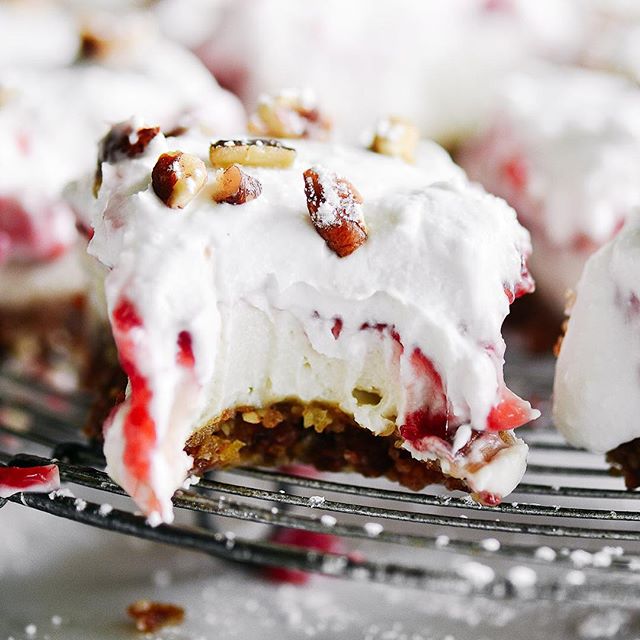 Raspberry Cream Bars Recipe The Feedfeed