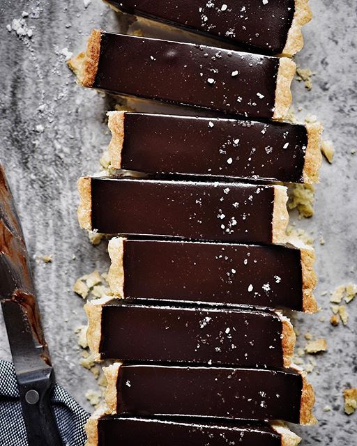 Sea Salted Dark Chocolate Tart by heartybakes Quick & Easy Recipe