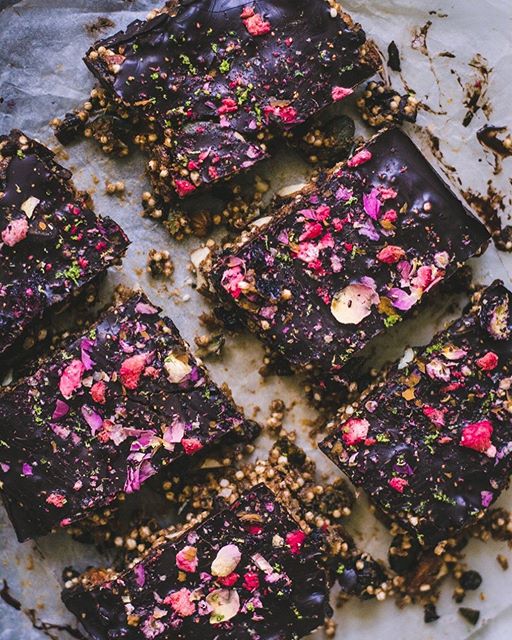 Almond Butter And Berry Energy Bars by fannythefoodie Quick & Easy Recipe The Feedfeed