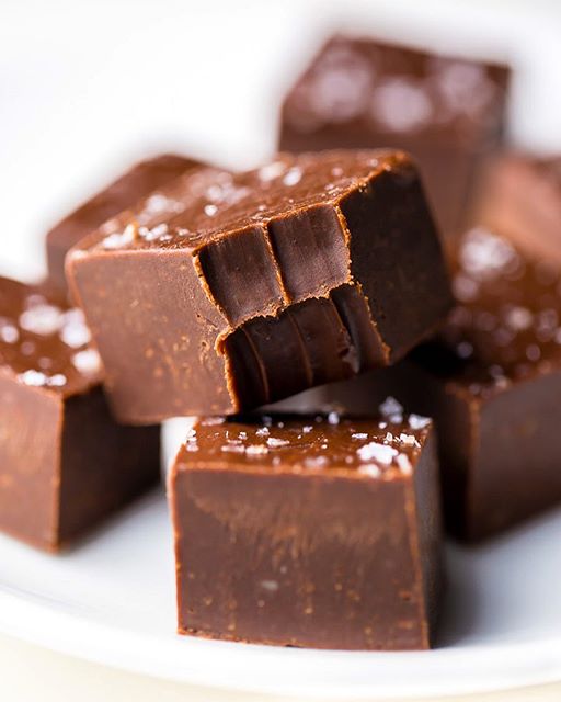 Chocolate Fudge Topped With Sea Salt Recipe The Feedfeed