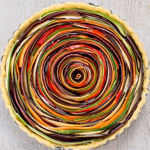 Savory Spiral Veggie Tart Recipe The Feedfeed