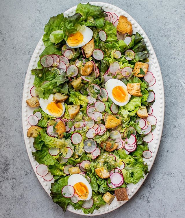 Butter Lettuce, Radish And Hard Boiled Egg Salad With Lemon Dill Dressing Recipe The Feedfeed