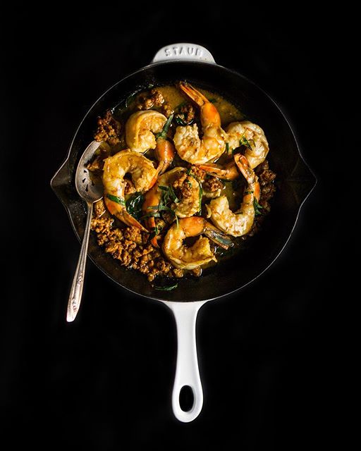 Shrimp With Chorizo And Tarragon Butter Recipe The Feedfeed