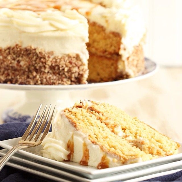 Salted Caramel Kentucky Derby Bourbon Butter Cake by thesuburbansoapbox