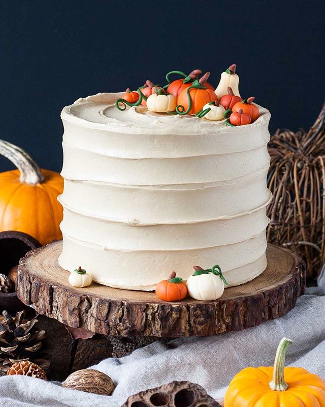 Pumpkin Spice Layer Cake With Coffee Buttercream by livforcake Quick