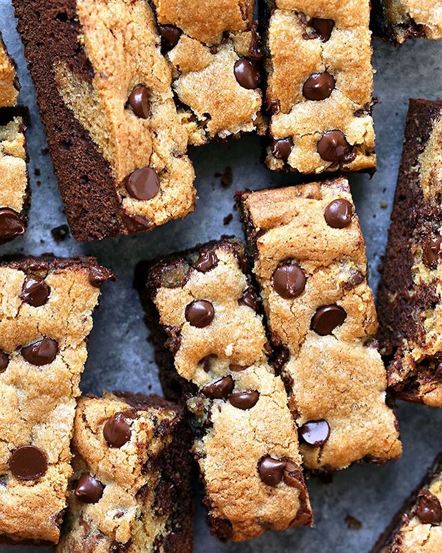 Chocolate Chip Cookie Brownies Recipe The Feedfeed