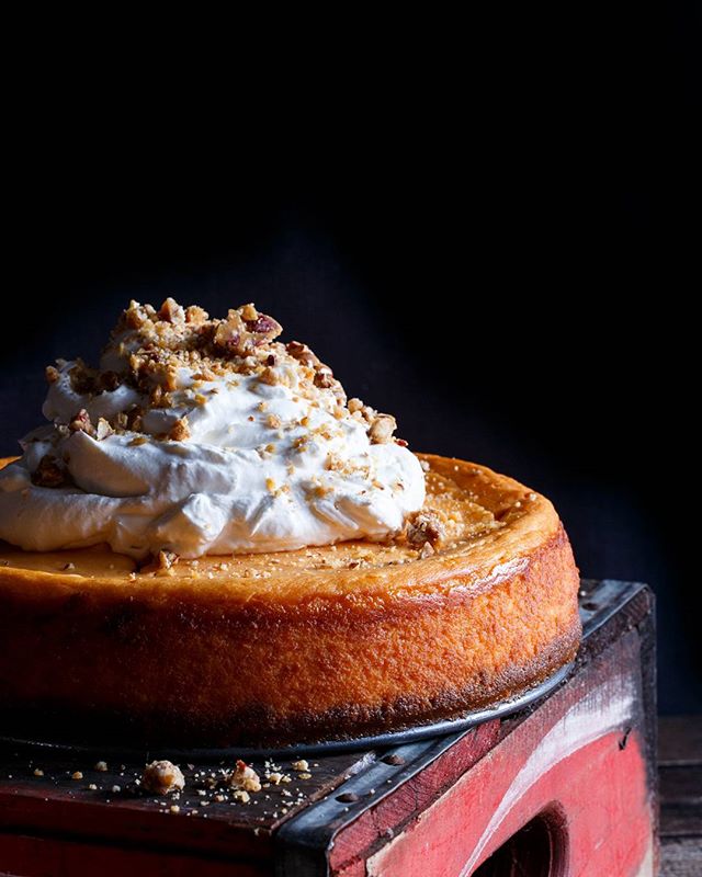 Sweet Potato Mascarpone Cheesecake With Biscoff Cookie Crust And