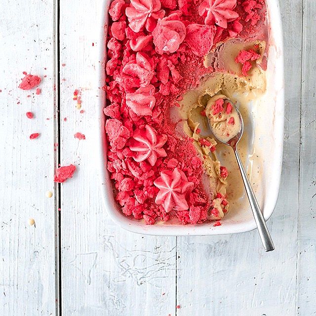 Tonka Bean Ice Cream With Rhubarb Curd Recipe The Feedfeed