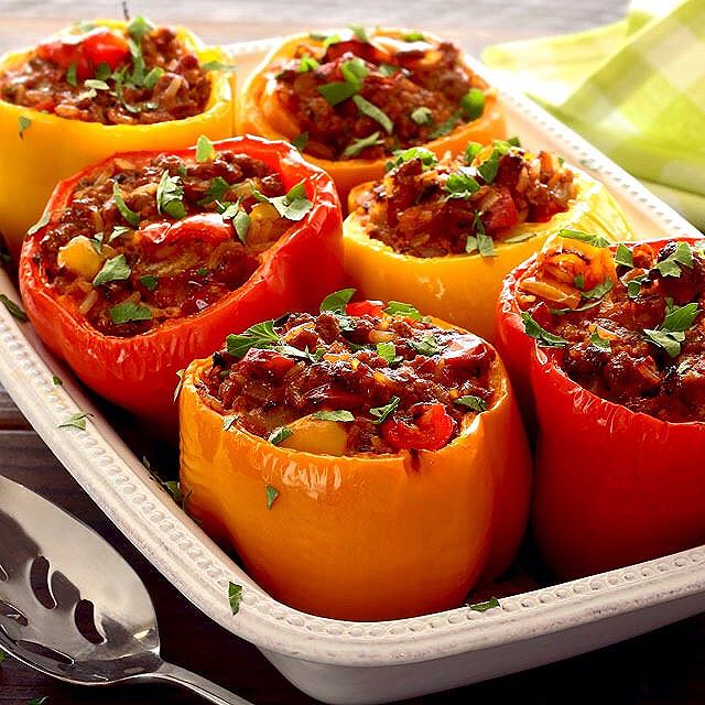 Beef And Pork Stuffed Bell Peppers Recipe The Feedfeed