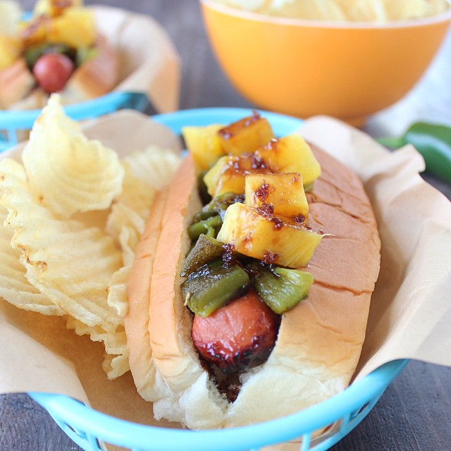 Grilled Pineapple Teriyaki Hot Dog by whitneybond Quick & Easy Recipe