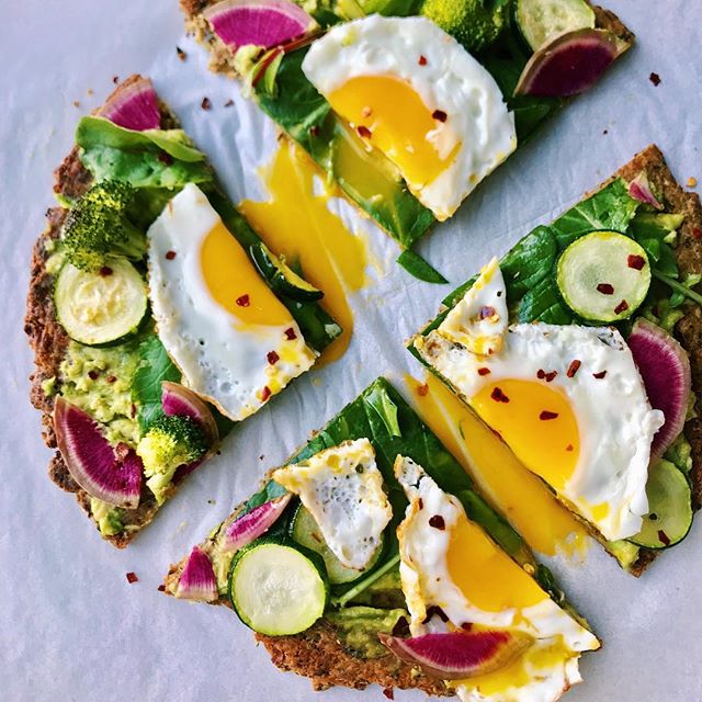 Fried Egg And Veggie Breakfast Pizza Recipe The Feedfeed