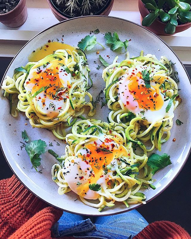 Zucchini Noodle Egg Nests by andapinchoflove Quick & Easy Recipe