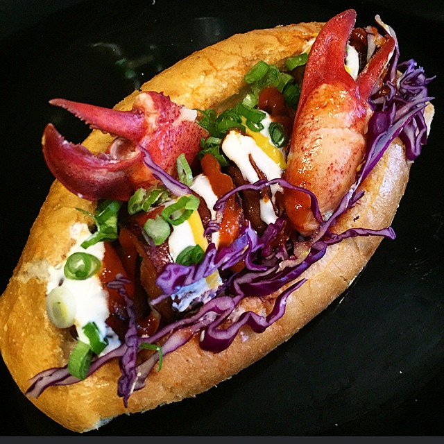 Sonoran Hot Dogs With Lobster recipe