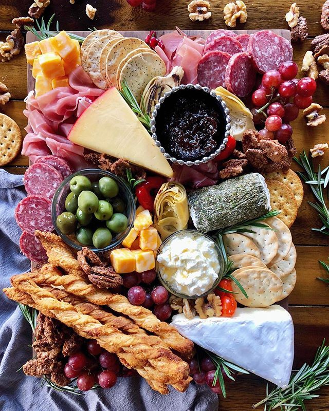 Charcuterie Platter With Grapes, Olives And Artichokes Recipe The