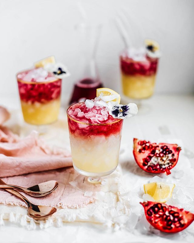 Pineapple, Ginger And Pomegranate Kombucha Cocktails by college