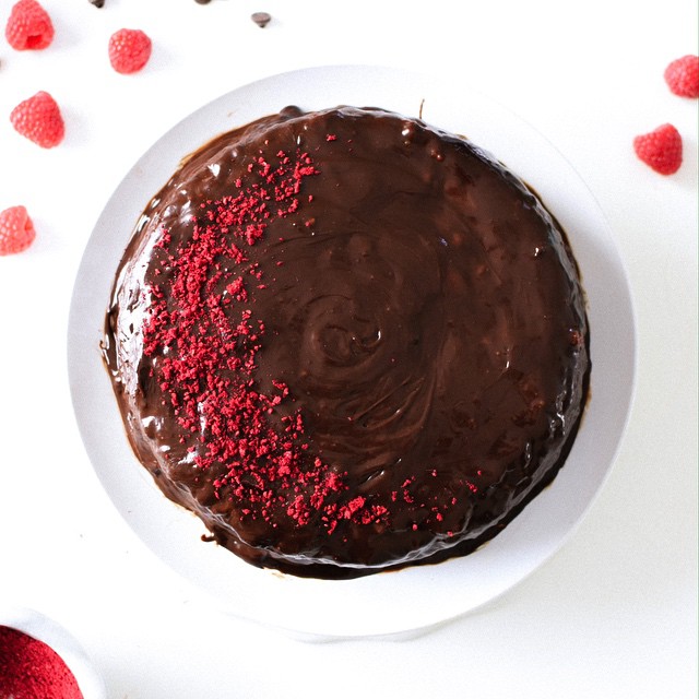 Vegan Chocolate Raspberry Ganache Cake by lilydiamond Quick & Easy Recipe The Feedfeed